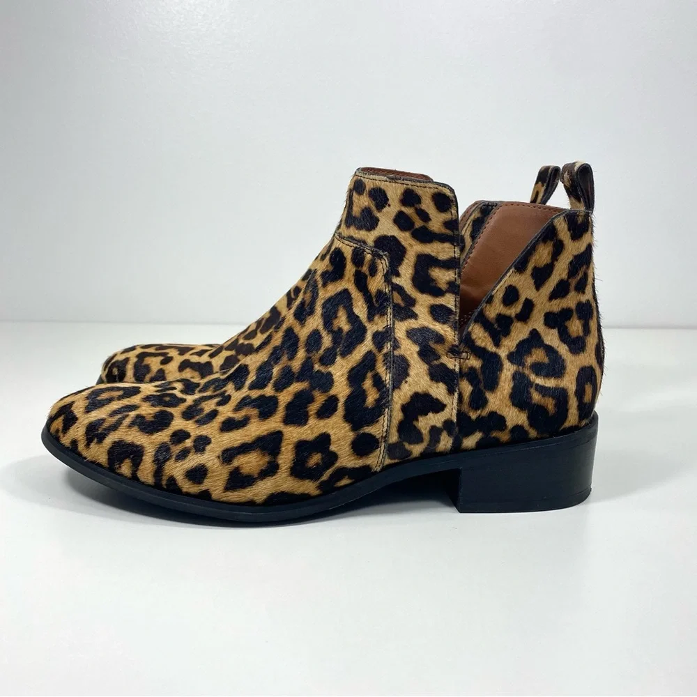 Franco Sarto Bernie 2 Leopard Animal Print Calf
Hair Leather Ankle Boots 9 - Picture 5 of 11